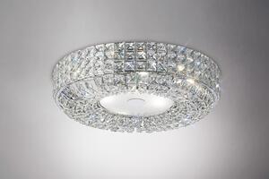Diyas IL31201 Enya 6 Light Crystal Flush Ceiling Light
