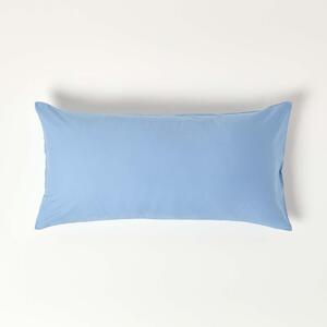 Blue European Egyptian Cotton Pillowcase 200 TC, 40 x 80 cm