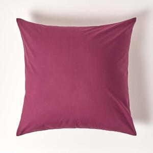 Plum European Egyptian Cotton Pillowcase 200 TC, 80 x 80 cm