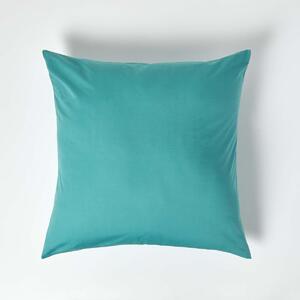 Teal European Egyptian Cotton Pillowcase 200 TC, 80 x 80 cm