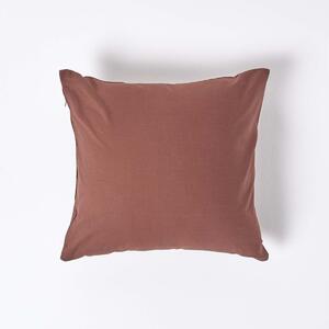 Chocolate European Egyptian Cotton Pillowcase 200 TC, 40 x 40 cm