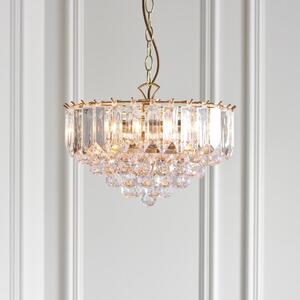 Endon FARGO-14BP Fargo Acrylic and Brass Ceiling Pendant Light