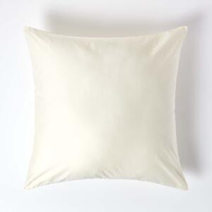 Cream European Egyptian Cotton Pillowcase 1000 TC, 80 x 80 cm