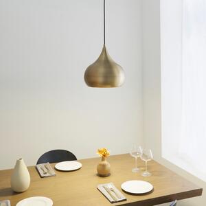 Endon 61299 Brosnan Single Ceiling Pendant Light in Matt Antique Brass