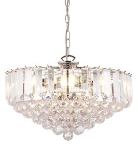 Endon FARGO-18CH Fargo Acrylic and Chrome Ceiling Pendant Light