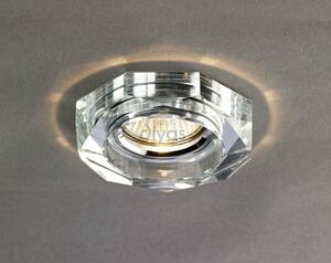 Diyas IL30823CH Clear Crystal Recessed Hexagonal Downlight Fascia