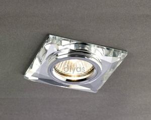 Diyas IL30812CH Clear Crystal Recessed Chamfered Square Downlight Fascia