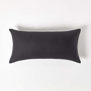 Black European Egyptian Cotton Pillowcase 330 TC, 80 x 80 cm