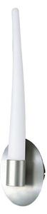 Mantra M1693 Estalacta 1 Light Bathroom Wall Light In Silver And White