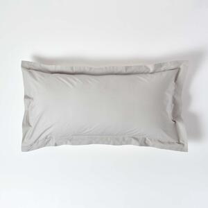 Silver Grey Egyptian Cotton Oxford Pillowcase 200 TC, King Size