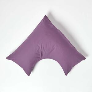 Homescapes Grape Egyptian Cotton V Shaped Pillowcase 200 TC