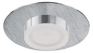 Mantra M8350 Marcel Bathroom Round LED Recessed Downlight In Satin Aluminium