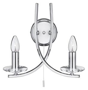 Searchlight 4162-2CC Ascona 2 Light Wall Light in Polished Chrome