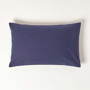 Navy Blue Egyptian Cotton Housewife Pillowcase 200 TC, Standard Size