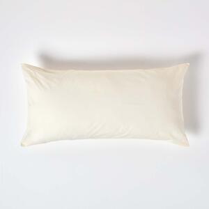 Cream European Egyptian Cotton Pillowcase 200 TC, 40 x 80 cm