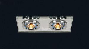 Diyas IL30807CH Clear Crystal Recessed Rectangle Downlights Fascia