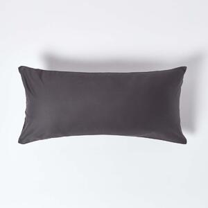 Dark Charcoal Grey European Egyptian Cotton Pillowcase 1000 TC, 40 x 80 cm