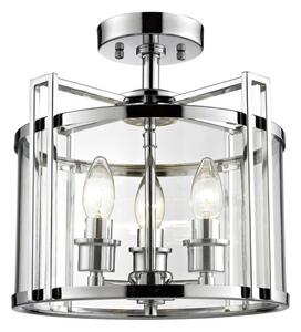 Diyas IL31080 Eaton 3 Light Ceiling Lantern in Polished Chrome