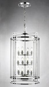 Diyas IL31085 Eaton 12 Light Ceiling Pendant Light in Polished Chrome