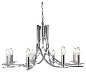 Searchlight 4168-8CC Ascona 8 Light Multi Arm Ceiling Light Polished Chrome