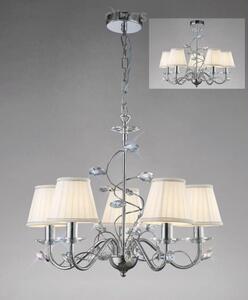 Diyas IL31215 + ILS31218 Willow Ceiling Pendant Light with Shades