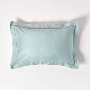 Homescapes Duck Egg Blue Organic Cotton Oxford Pillowcase 400 TC