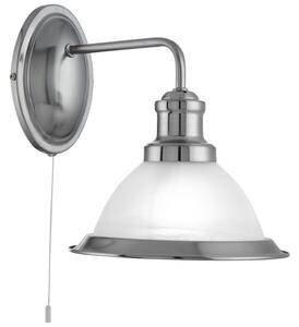 Searchlight 1481SS Bistro Single Wall Light in Satin Silver