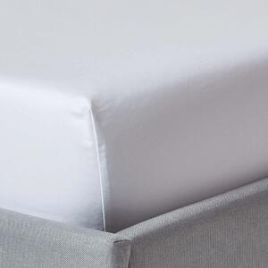 Homescapes White Egyptian Cotton Fitted Sheet 1000 TC, Single