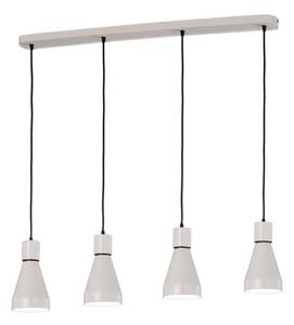 Mantra M5840 Kos E27 4 Light Linear Pendant In Matt White And Black
