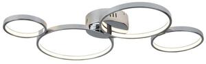 Searchlight 2004-4CC Solexa Four Light Semi Flush Ceiling Light In Chrome