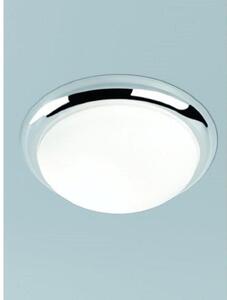 Franklite CF5759 2 Light Flush Ceiling Light In Chrome With Matt White Glass - Diameter: 335mm
