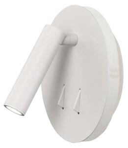 Mantra M6080 Cayman 2 Light LED Switched Wall Light In Matt White