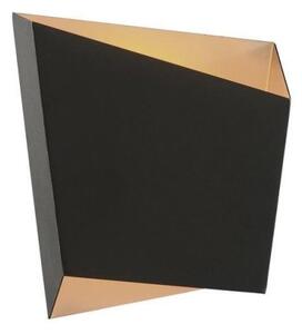 Mantra M6222 Asimetric 1 Light Rhombus Wall Light In Black And Gold