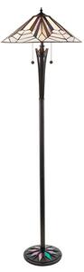 Interiors 1900 63934 Astoria Tiffany 2 Light Floor Light With Shade