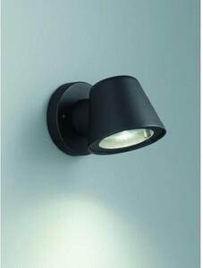 OUT6619 Small 1 Light Wall Light In Matt Black - Height: 110mm