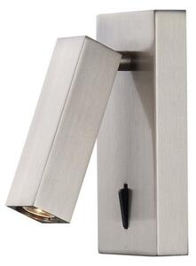 Mantra M6071 Tarifa 1 Light Switched Wall Light In Satin Nickel