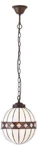 Interiors 1900 67044 Fargo Tiffany Small Globe 1 Light Ceiling Pendant Light With Shade