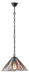 Interiors 1900 63937 Astoria Tiffany Medium 1 Light Ceiling Pendant Light With Shade