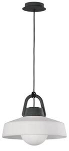 Mantra M6212 Kinke 1 Light Outdoor Bowl Pendant Light In Anthracite