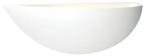 Saxby 10401 Mini Crescent White Plaster Wall Light