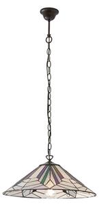 Interiors 1900 63938 Astoria Tiffany Large 1 Light Ceiling Pendant Light With Shade