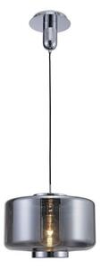 Mantra M6191 Jarras 1 Light Large Ceiling Pendant Light In Chrome And Ash Grey - Dia: 400mm
