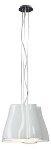 Mantra M3720 Miss 3 Light Ceiling Pendant In Chrome And Gloss White