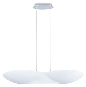 Mantra M5872 Flow 6 Light Ceiling Pendant Light In Chrome And Gloss White