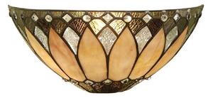 Interiors 1900 63983 Brooklyn Tiffany 1 Light Wall Light In Cream