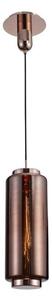 Mantra M6196 Jarras 1 Light Tall Small Ceiling Pendant Light In Copper And Rose Gold - H: 530mm