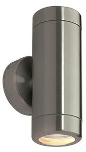 Saxby ST5008S Odyssey Outdoor Up and Down Wall Light in Stainless Steel