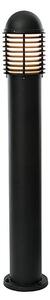 Saxby CH200E27BK Louvre Outdoor Bollard Light in Matt Black IP44
