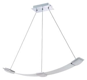 Mantra M8330 Thea 3 Light LED Linea Pendant Light In Satin Aluminium