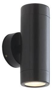 Saxby ST5008BK Odyssey Outdoor Up and Down Wall Light in Black Paint